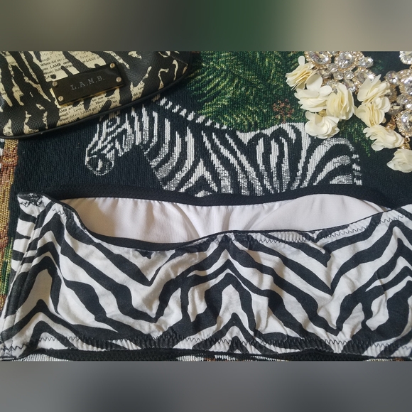 Vintage Rue21 Zebra Tube Top - Picture 5 of 13